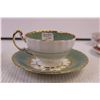 Image 4 : (4) Tea Cups with Saucers+ 1 Saucer