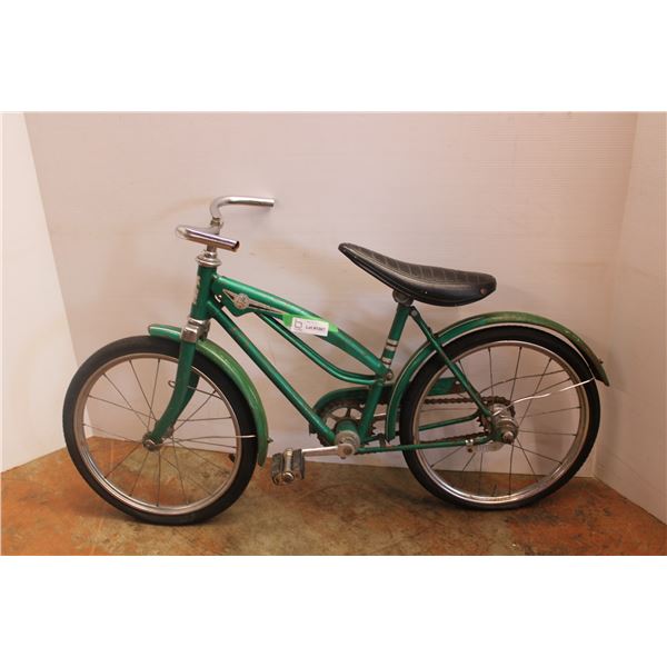 *Vintage Green Kids Bike