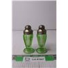 Image 2 : Uranium Glass Salt and Pepper Shakers