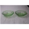 Image 3 : (2) Small Uranium Glass Bowls (Some Chips)