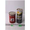 Image 1 : (2) Tins of Trailer Wheel Bearing Oil and Motor Oil (Full)