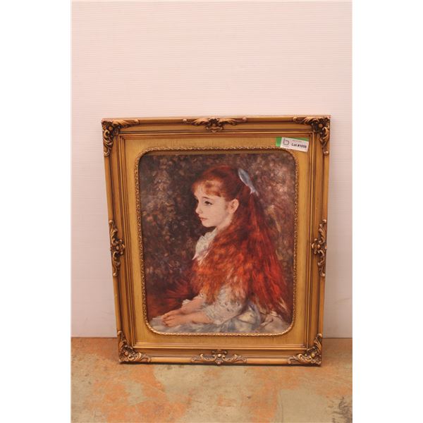 *Framed Print of  Little Irene,  by Renoir - 9 1/2  x 26 