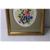 Image 4 : Framed Floral Embroidery Art