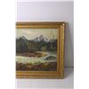 Image 2 : Framed Landscape Painting -