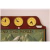 Image 4 : *Wooden Around the World Airplane Decorative Wall Hanging - 24" x 37"