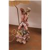 Image 2 : *Porcelain Figural Lamp with Shade - 48" (Shade is Damaged)