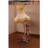 Image 3 : *Porcelain Figural Lamp with Shade - 48" (Shade is Damaged)