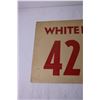 Image 2 : White rose Gas Oil Price Cardboard Sign - 18 1/2" x 14"