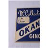 Image 2 : McCullochs Okanagan Dry Ginger Ale Cardboard Sign