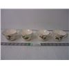 Image 1 : (4) Vintage Wild Bird Teacups-Gold Rimmed