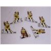 Image 5 : (6) Vintage Metal Detroit Hockey Game Players