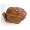 Image 6 : Vintage Carved Wooden Walnut Nut Holder w/Tools
