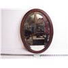 Image 1 : Oval Glass Beveled Glass Mirror (14" x 20")
