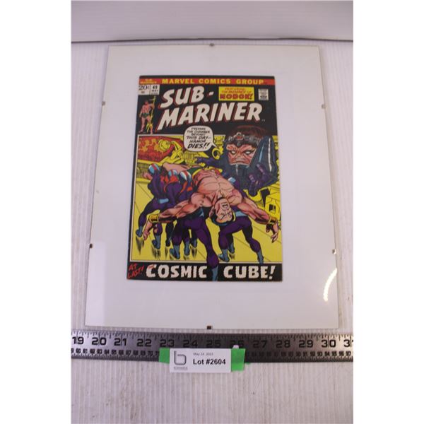 Sub Mariner At Last The Cosmic Cube Comic Book In Collector Mount