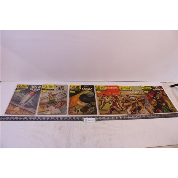 (6) Classics Illustrated Comics Won by the Sword and More