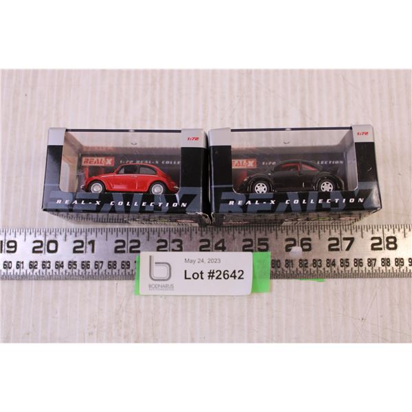 (2) Real - X Collection Toy Cars In case