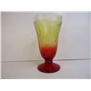 Image 2 : Vintage Fenton Glass Flowered Vase- 9" Tall