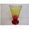 Image 3 : Vintage Fenton Glass Flowered Vase- 9" Tall