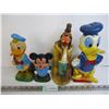 Image 1 : Banamex bank(Mexico) rare Donald Duck(no stopper) and Goofy(with stopper) plastic money bank, Playpa