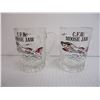 Image 4 : CF-18 Demo Ballcap with (2) Vintage Gold Rimmed Snowbird Glass Mugs and (2) Glass Mini Mugs