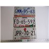 Image 1 : (3) Mexico License Plates-States of Colima, Guanajuato, and Jalisco