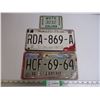 Image 1 : (3) Mexico License Plates-Guerrero, Morelos, 1990-2000 Motorcycle Plate-Colima