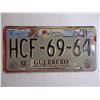 Image 2 : (3) Mexico License Plates-Guerrero, Morelos, 1990-2000 Motorcycle Plate-Colima