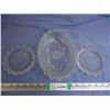 Image 1 : Oval Bowl plus (2) Glass Trivets