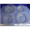 Image 1 : (2) Sets of Bobby Glass Bowls with Bubble Lace Trim-Adeira Pattern-Ishizuka Glass Company