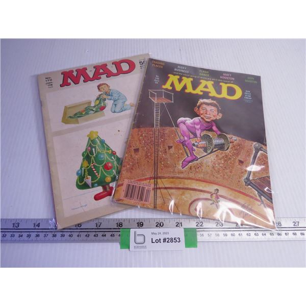 (2) Vintage Mad Magazines in Sleeves (1975 1984)