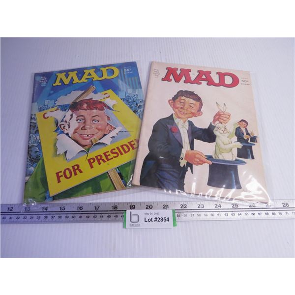 (2) Vintage Mad Magazines in Sleeves (1976)