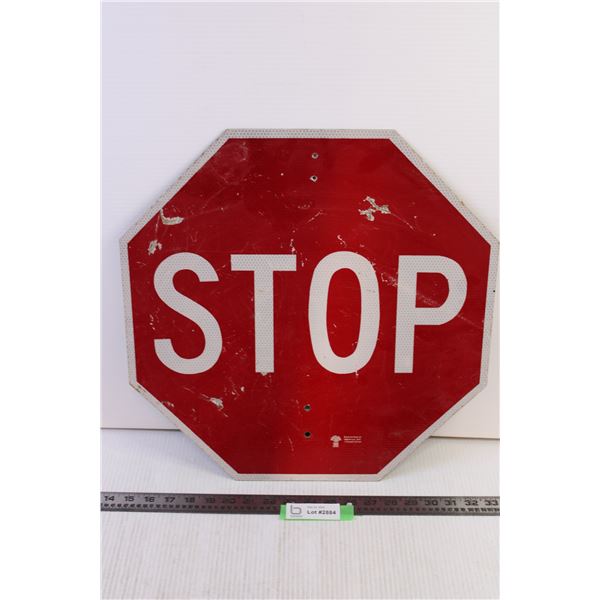 Stop and Slow Traffic Sign