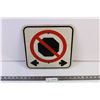 Image 1 : No Stopping Double Arrow Traffic Sign