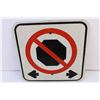 Image 2 : No Stopping Double Arrow Traffic Sign