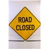 Image 1 : *24x24 Metal Road Closed Sign