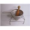 Image 5 : Vintage Berry Sive w/Wooden Pestle