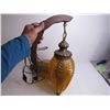Image 5 : (2X BID PRICE) (2) Vintage Mid Century Wall Mount Hanging Glass Lights