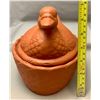 Image 3 : Pottery / Ceramic Duck on Nest with Flat stain exterior and shiny interior (7.5")