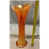 Image 3 : Fenton Marigold Carnival Glass "Plume Panels" Flared Vase. Circa 1907