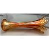 Image 4 : Fenton Marigold Carnival Glass "Plume Panels" Flared Vase. Circa 1907