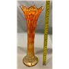 Image 3 : Fenton Marigold Carnival Glass "Rustic Hobnail" Pulled top Vase. Circa 1907