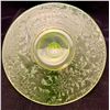 Image 6 : Uranium / Vaseline Yellow Glass "Acid Etched" Large Handled 10" Serving Tray! VERY Rare! Circa 1890'