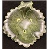 Image 2 : Gillander & Sons Uranium / Vaseline Yellow Glass "Maple Leaf" Sauce Dish! Circa 1890's