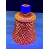 Ruby Red Manganese Glass (Glows under UV Light) Hobnail Votive. Vintage!