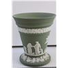 Image 2 : Wedgewood matte Sage Green Jasperware Posy Vase