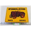 Image 1 : McCormick Deering Parts Service Metal Sign 14x11