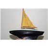 Image 2 : Antique Yacht Sailboat w/ Box (Made in France)