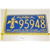 Image 1 : 1966 Alaska "North to the Future 1867-1967" License Plate (Rare)