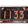 Image 2 : 1962 NWT "Canada's Northland" 4-Digit License Plate