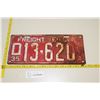 Image 1 : 1935 Alberta Freight Vehicle License Plate